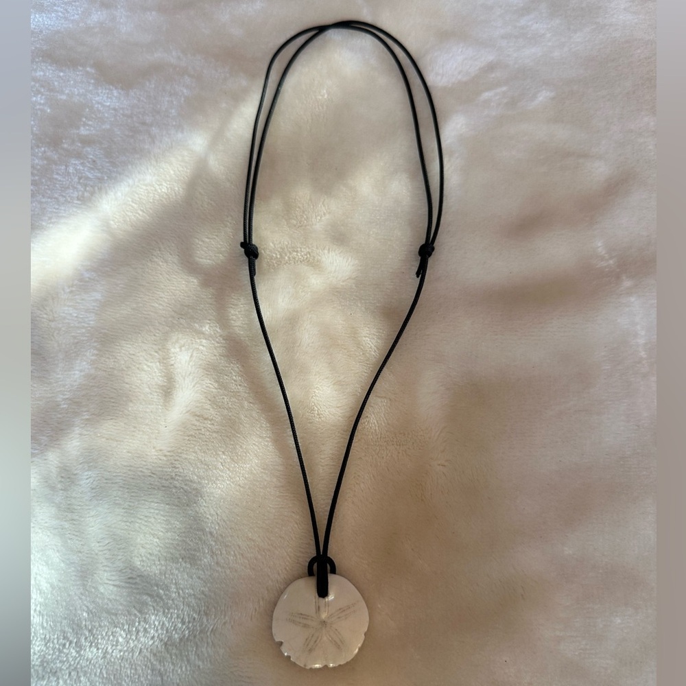 Fossilized Sand Dollar Necklace